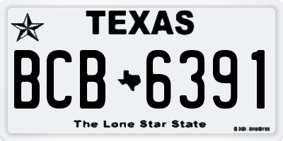 TX license plate BCB6391