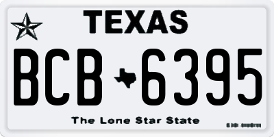 TX license plate BCB6395
