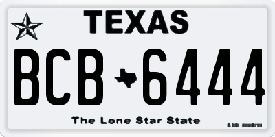 TX license plate BCB6444
