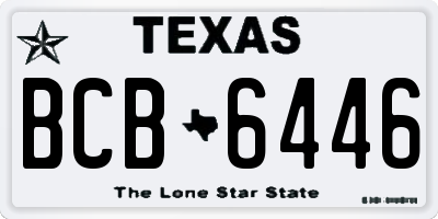TX license plate BCB6446