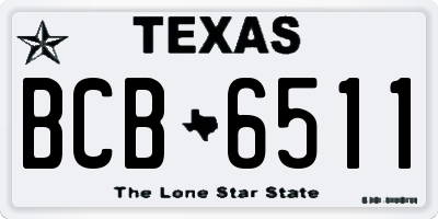 TX license plate BCB6511