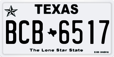 TX license plate BCB6517