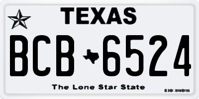 TX license plate BCB6524