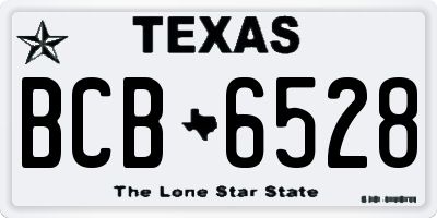 TX license plate BCB6528