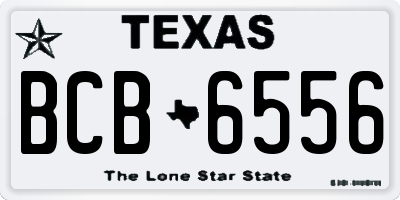 TX license plate BCB6556