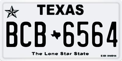TX license plate BCB6564