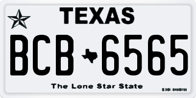TX license plate BCB6565