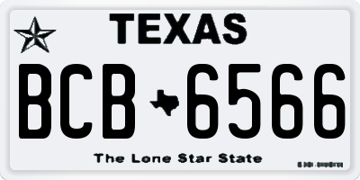 TX license plate BCB6566