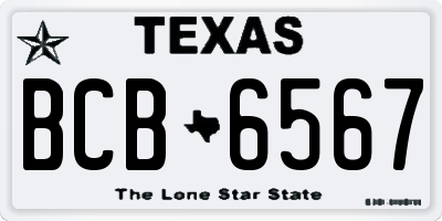 TX license plate BCB6567