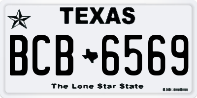 TX license plate BCB6569