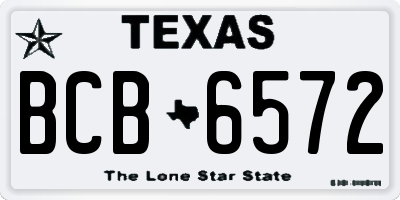 TX license plate BCB6572