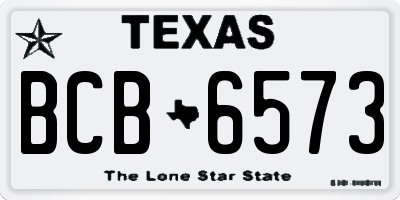 TX license plate BCB6573