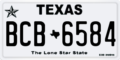 TX license plate BCB6584
