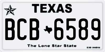 TX license plate BCB6589