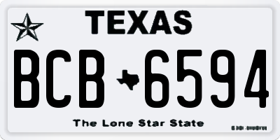 TX license plate BCB6594