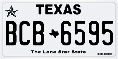 TX license plate BCB6595