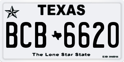 TX license plate BCB6620