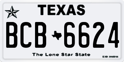 TX license plate BCB6624