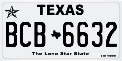 TX license plate BCB6632