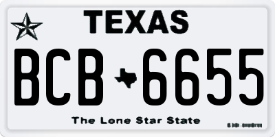 TX license plate BCB6655