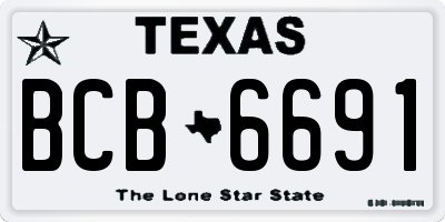 TX license plate BCB6691