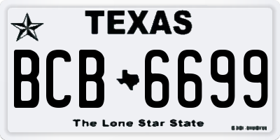 TX license plate BCB6699