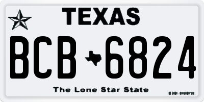 TX license plate BCB6824