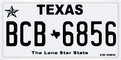 TX license plate BCB6856