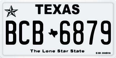 TX license plate BCB6879