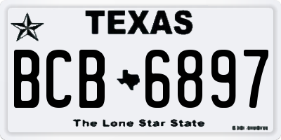 TX license plate BCB6897