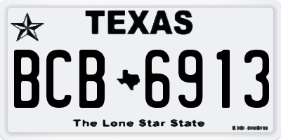 TX license plate BCB6913