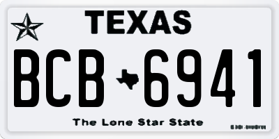 TX license plate BCB6941