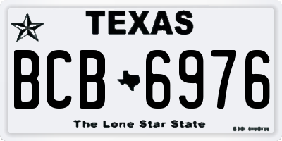 TX license plate BCB6976