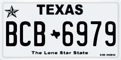 TX license plate BCB6979