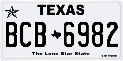 TX license plate BCB6982