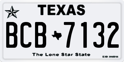 TX license plate BCB7132