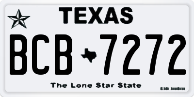 TX license plate BCB7272