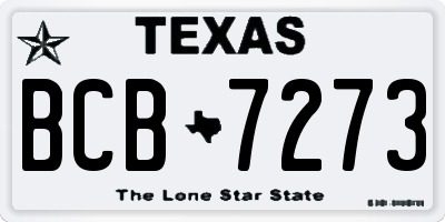 TX license plate BCB7273