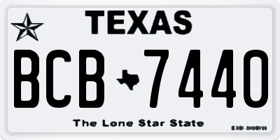 TX license plate BCB7440