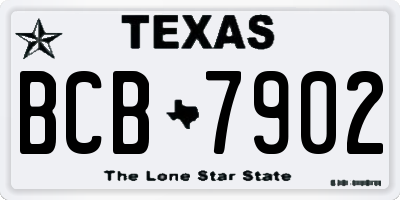 TX license plate BCB7902