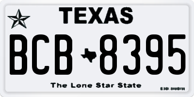TX license plate BCB8395
