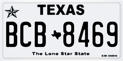 TX license plate BCB8469