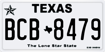 TX license plate BCB8479