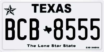 TX license plate BCB8555