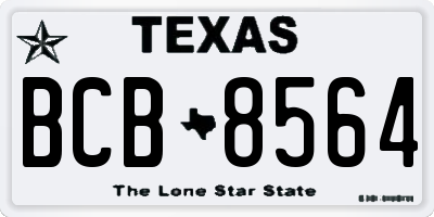 TX license plate BCB8564