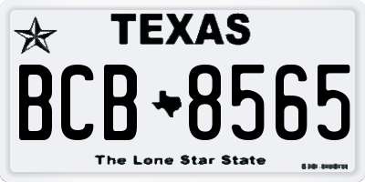 TX license plate BCB8565