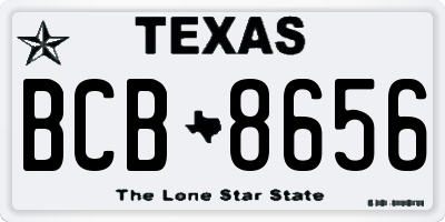 TX license plate BCB8656