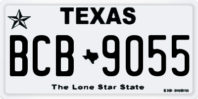 TX license plate BCB9055