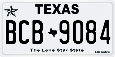 TX license plate BCB9084
