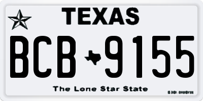 TX license plate BCB9155